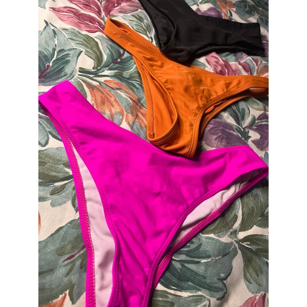 Set of 3 Solid Bikini Bottoms - Picture 2 of 5